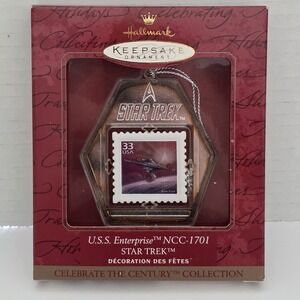 Hallmark Keepsake Ornament  Star Trek USS Enterprise NCC-1701 Stamp